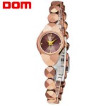 DOM women luxury brand waterproof style quartz watch Tungsten steel gold nurse watch bracelet women