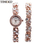 TIME100 Women Bracelet Watches Quartz Waches Diamond Rose Gold Shell Dial Ladies Dress Wrist Watch Clock Gift Relogio feminino