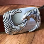 TOP Quality Eagle Head Belt Buckle Super Thick Genuine Leather Luxury Cowboy Belt Jeans Ceinture Homme Cinturones Hombre MBT0479