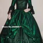 Custom Made Marquise II Stylish Flare sleeves Lace Deco Taffeta&Satin Made Ball Gown Victorian Dress/Party Dress/Event Dress