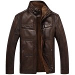 Winter Leather Jacket For Men