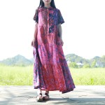 womens summer long beach dress ethnic bohemian shirt dress cotton robe femme patchwork boho maxi long dresses chic vestidos