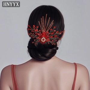 HNYYX Wedding Crystal Hair Comb Unique Design Side Comb Elegant Luxury Headdress Fashion Bridal Hair Accessories A337