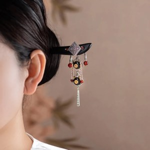 Black Sandalwood Ethnic Wind Style Su Hairpin
