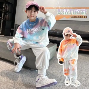 Kawaii Boy Fashion Pullover Pants Set Student Casual T-Shirt Tops Long Pants 2-Piece Set Children's Clothing