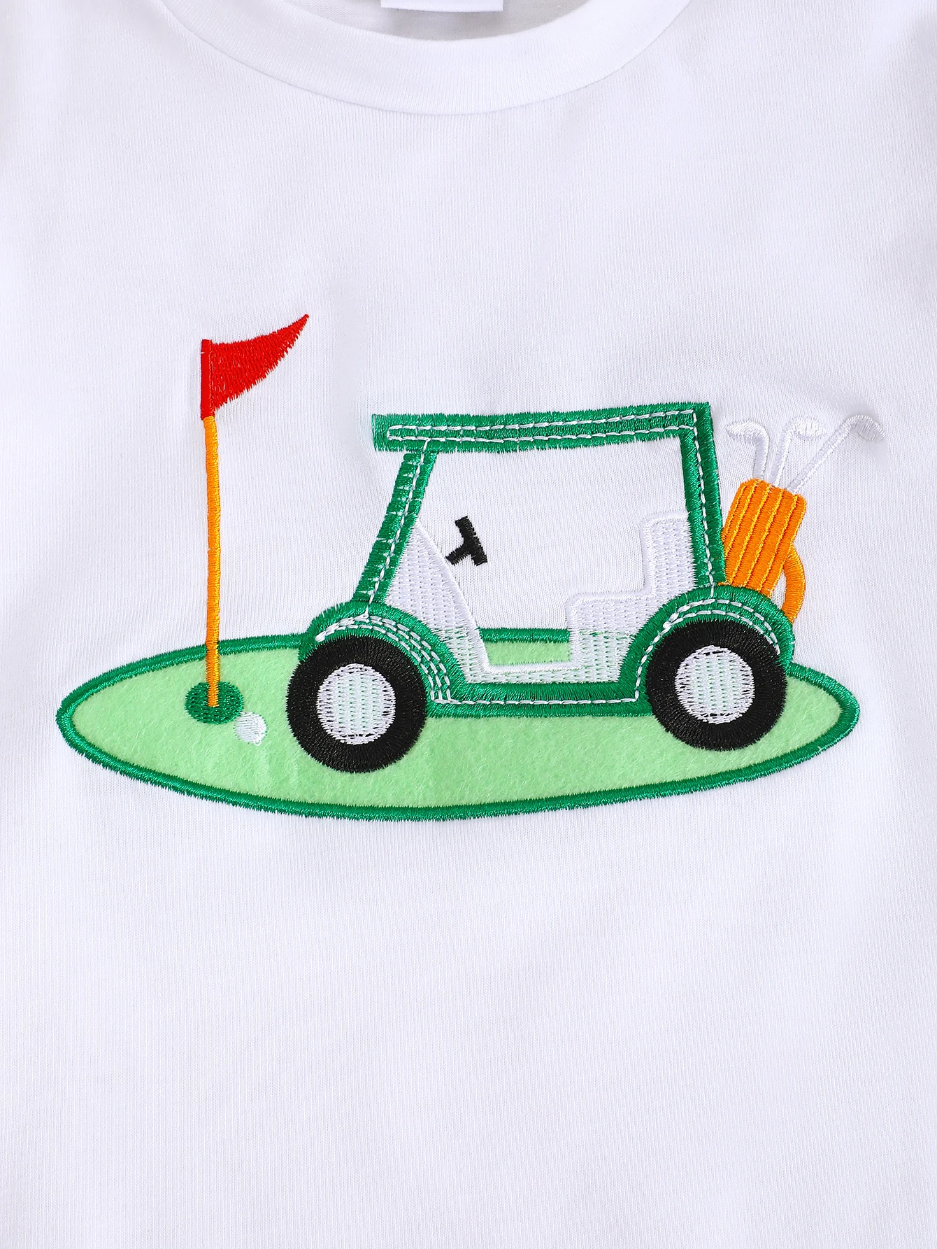 Baby Boys Sun Golf Pattern Short Sleeve Suit Set Infant Clothing Toddler Outfit with Sun Protection - Image 4