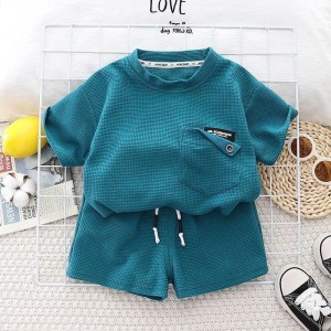 Kids Baby Boys Clothing Sets Cotton Solid T-Shirt + Shorts 2Pcs Suit for Boys Children Casual Outfits Toddler Tracksuits