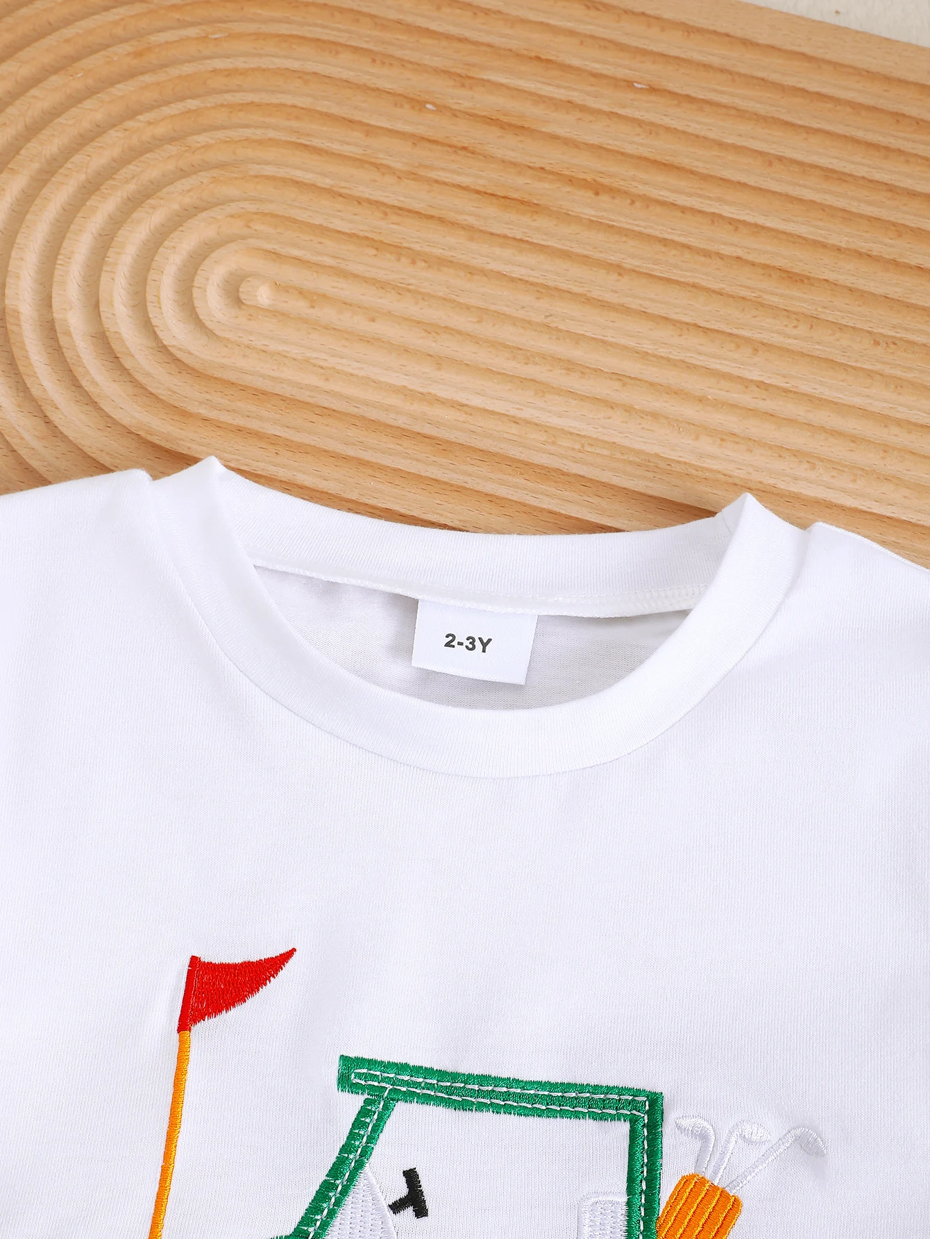 Baby Boys Sun Golf Pattern Short Sleeve Suit Set Infant Clothing Toddler Outfit with Sun Protection - Image 3